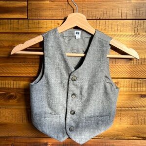 Janie and Jack Boys Grey Vest